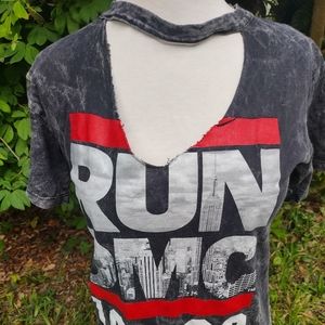Run DMC 80s 90s vintage concert tee Medium